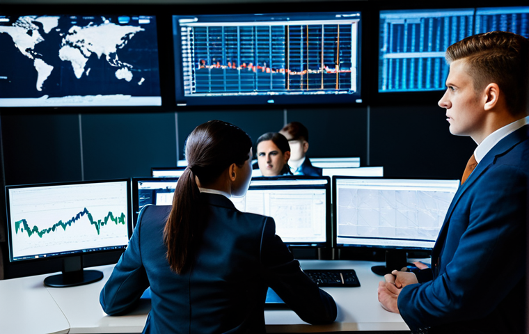 A diverse team of professional cybersecurity analysts, men and women, focused intently on large, illuminated screens displaying complex network security graphs and real-time threat detection alerts in a high-tech Security Operations Center (SOC). In the background, sleek server racks glow softly, symbolizing the vast data being protected. The analysts are dressed in modest, professional business suits and appropriate attire, conveying an atmosphere of focused vigilance and determination. Perfect anatomy, correct proportions, natural poses, well-formed hands, proper finger count. Professional photography, high resolution, safe for work, appropriate content, fully clothed, professional.