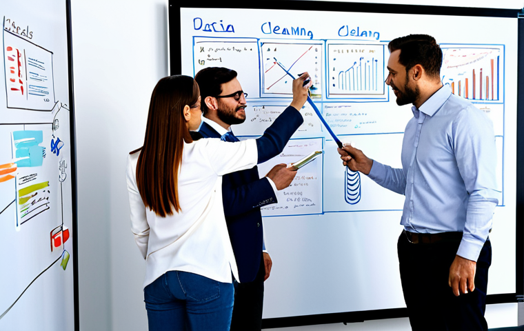 빅데이터 실무에서의 데이터 품질 관리 - Data Profiling**

"A data analyst wearing glasses and a professional outfit, examining a complex dat...