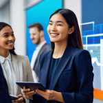 빅데이터 기술자의 글로벌 네트워킹 팁 - **Prompt:** A group of diverse Big Data Engineers, comprising men and women of various ethnicities a...