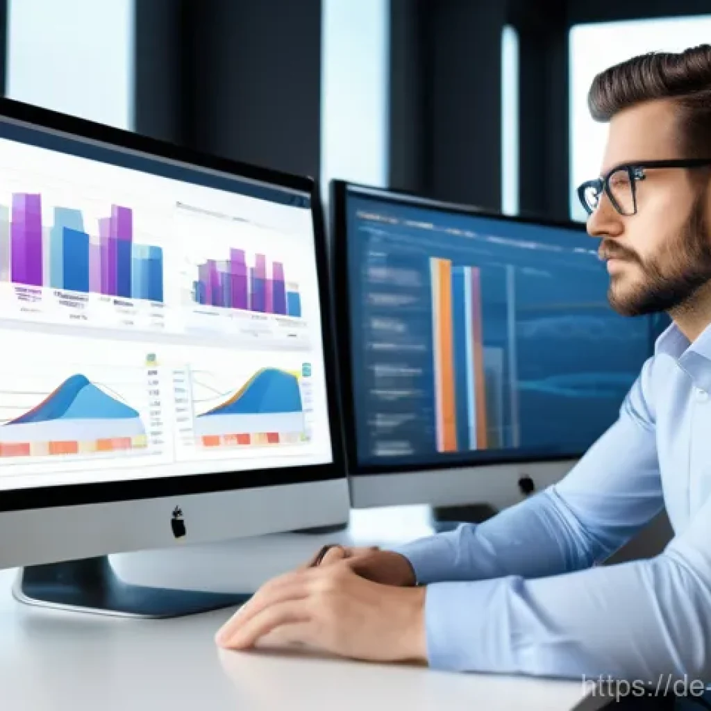 빅데이터 기술자 포트폴리오 작성법 - **Prompt:** A focused and passionate Big Data Engineer, a male or female adult, sits at a sleek, min...