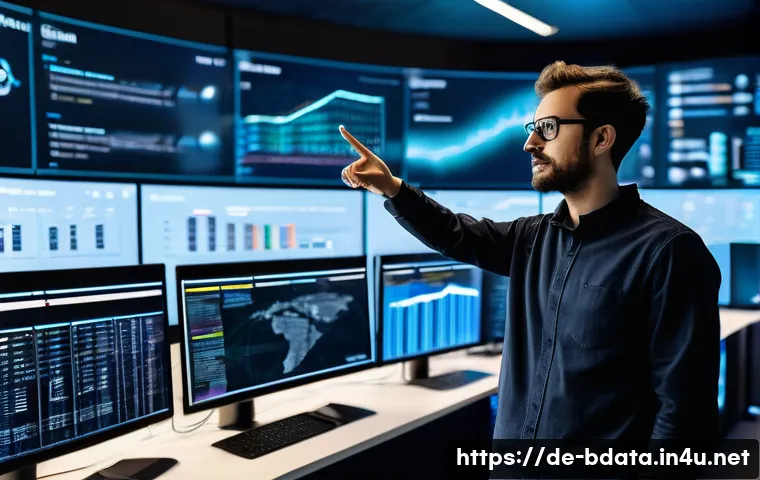 빅데이터 기술자의 클라우드 데이터 분석 사례 - **Prompt 1: The Architect of Data Flows in the Cloud**
    A wide-angle shot of a bright, modern con...