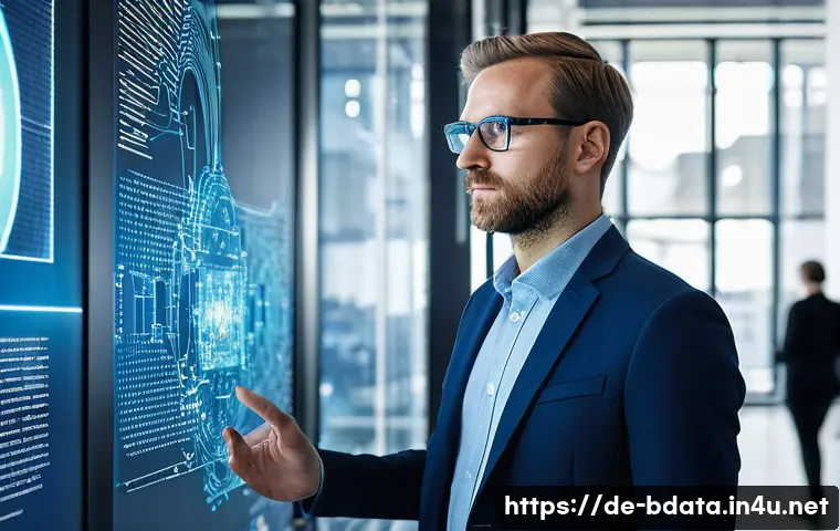 빅데이터 기술자와 고객 중심 데이터 분석 - **"The Data Architect's Vision in a German Tech Hub"**: A medium shot of a focused Big Data Engineer...