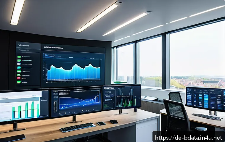 빅데이터 실무에서의 스트리밍 데이터 처리 - A modern corporate office environment showcasing a team of diverse German IT professionals collabora...